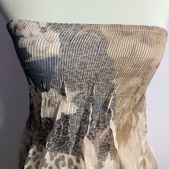 Lapis Women’s OS Strapless Dress, Earth Shades - Picture 4 of 4